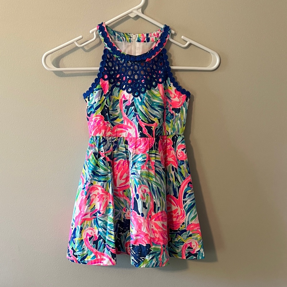 Lilly Pulitzer Kids Dress with Blue and Pink Floral Design